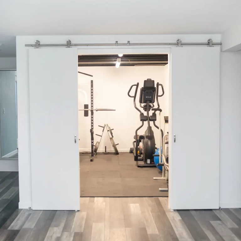 Empty space of home used for gym